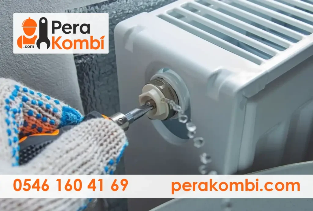 Kombi petek temizliği – radyatör havası alma ve bakım işlemi